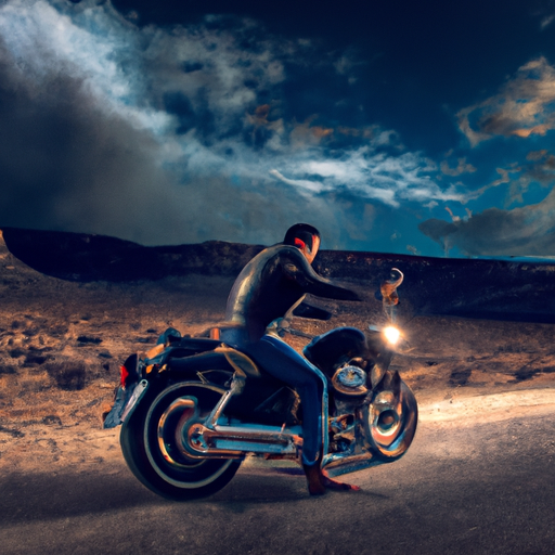 An image capturing the fearless spirit of liberation, as a Rockstar fearlessly navigates the roads on a motorcycle, surrounded by vast landscapes and boundless freedom