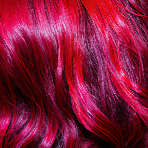 An image capturing the vibrant red hair dye: radiant locks ready to conquer the upcoming competition, shining brilliantly